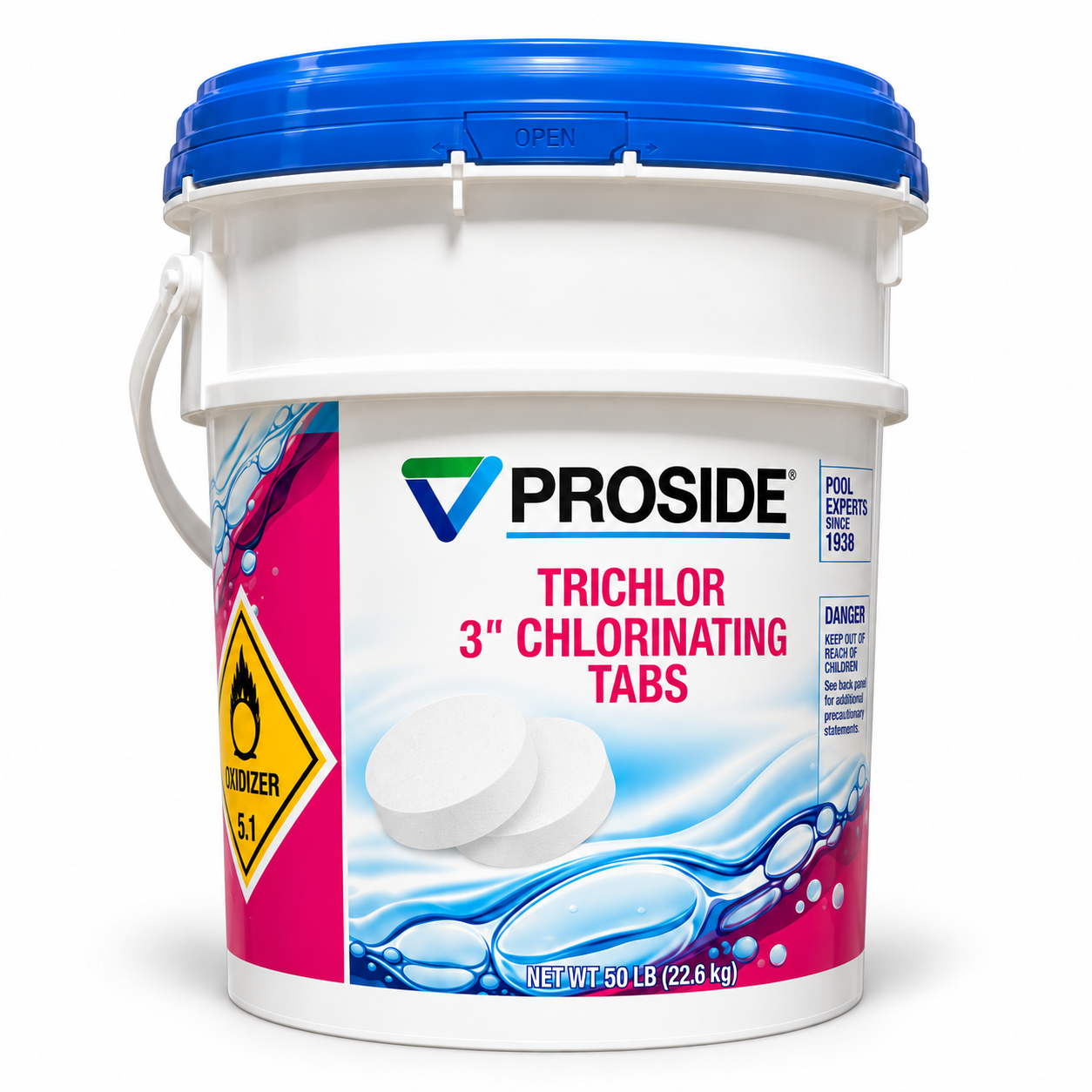ProSide Trichlor Tablets packaging reference